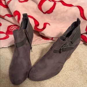 Stylish Gray Ankle Boots